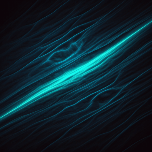 abstract digital visualization of subsea geological data and sonar mapping in deep blue and teal tones